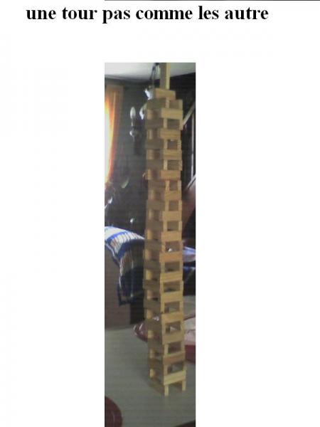 tour en cube de bois